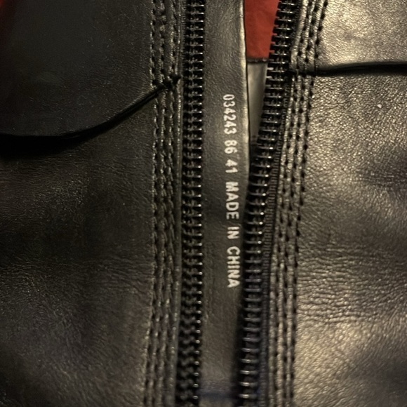 ECCO Black leather side zip ankle Boots Button‎ accent size 10.5 dress heels - Picture 7 of 12